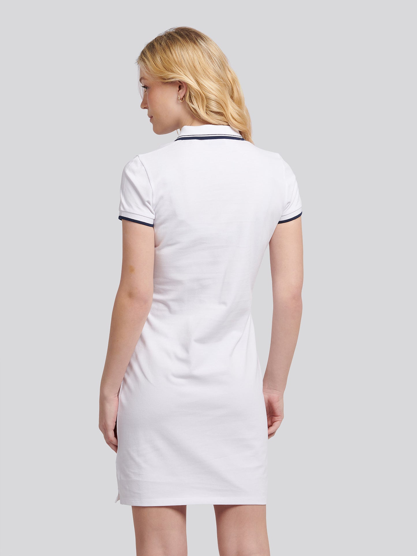 Womens Polo Dress in Bright White
