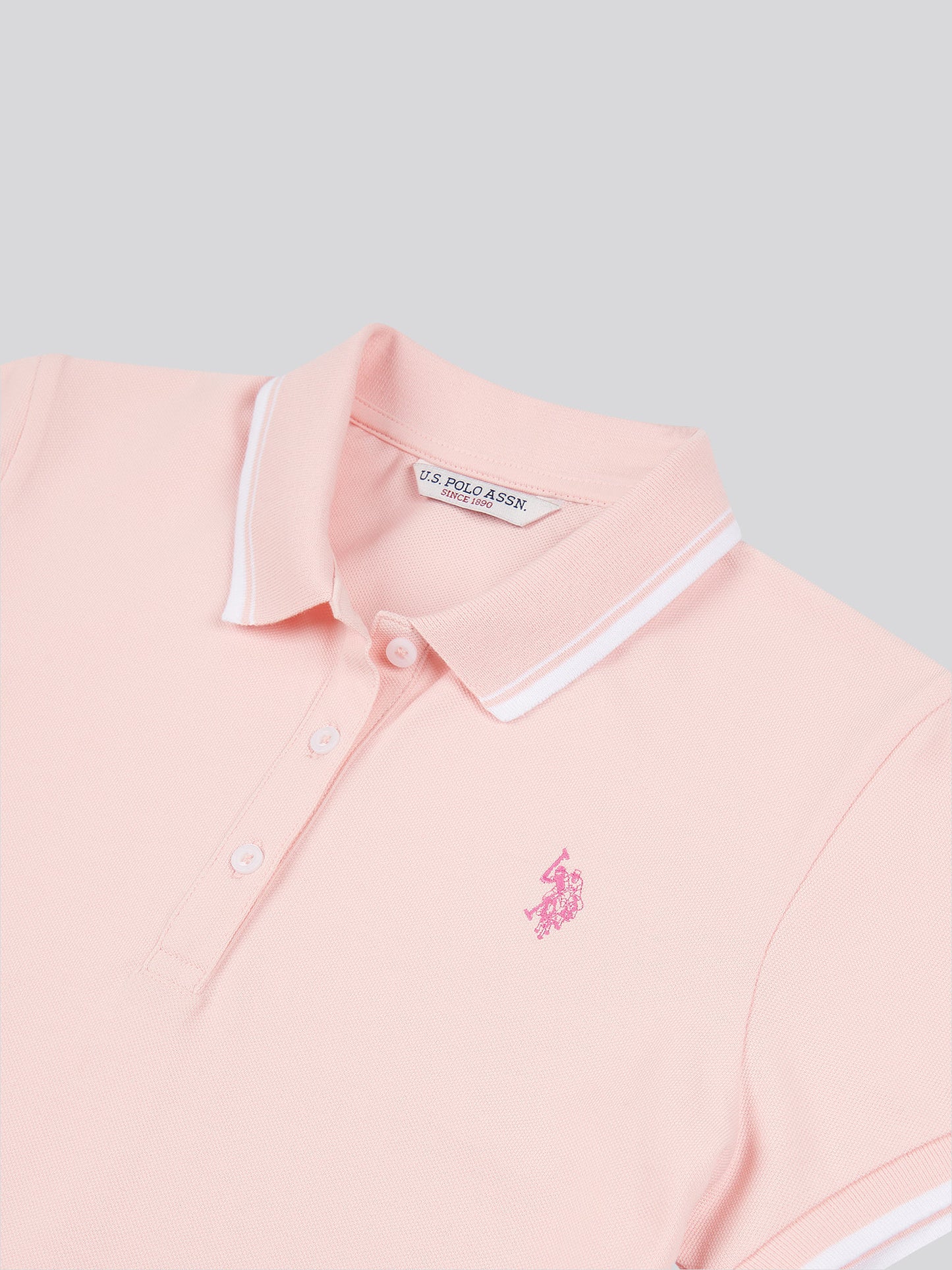 Womens Polo Dress in Crystal Rose