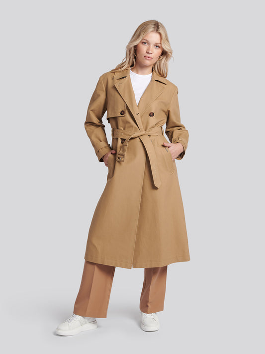 Womens Trench Coat in Incense
