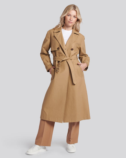 Womens Trench Coat in Incense