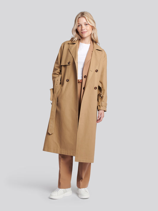 Womens Trench Coat in Incense