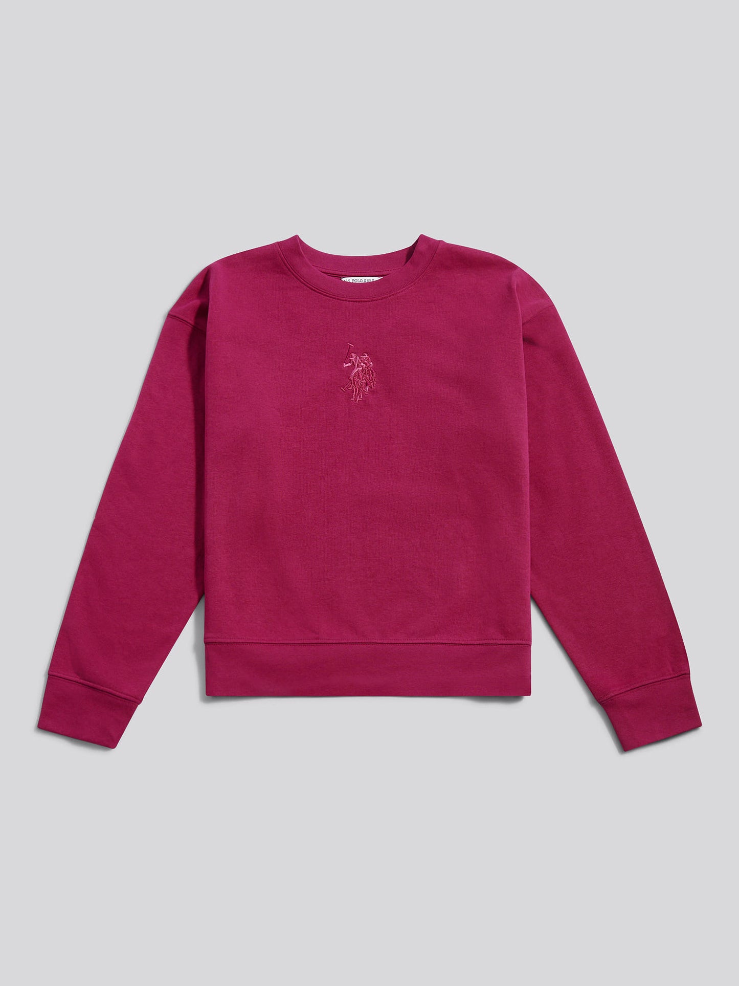 Womens Large Tonal Double Horsemen Sweatshirt in Beaujolais