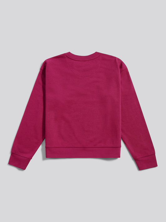 Womens Large Tonal Double Horsemen Sweatshirt in Beaujolais