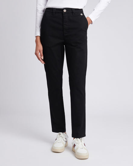 Womens Chino Trousers in Black