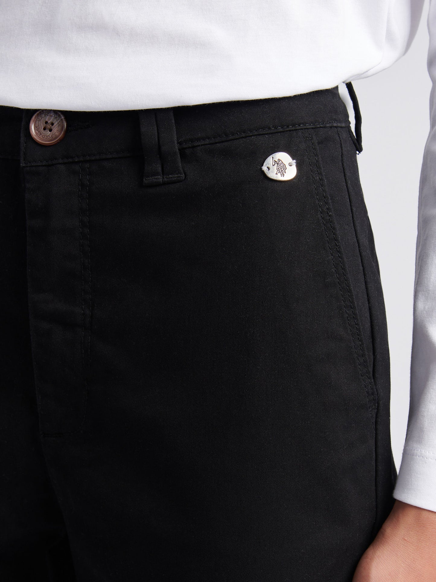 Womens Chino Trousers in Black