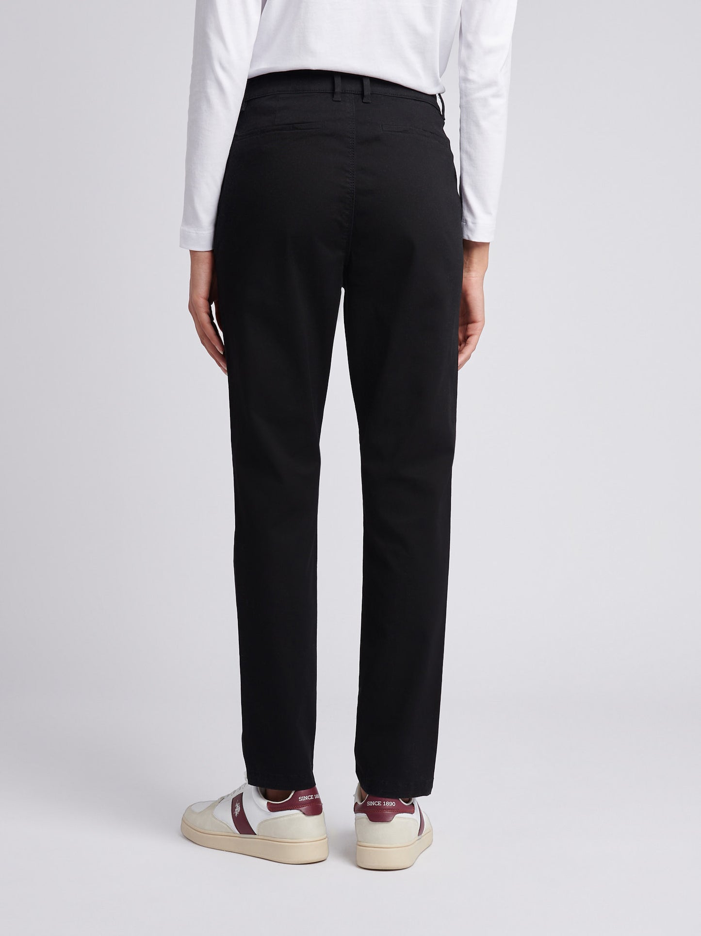 Womens Chino Trousers in Black