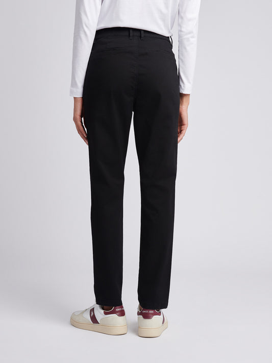 Womens Chino Trousers in Black
