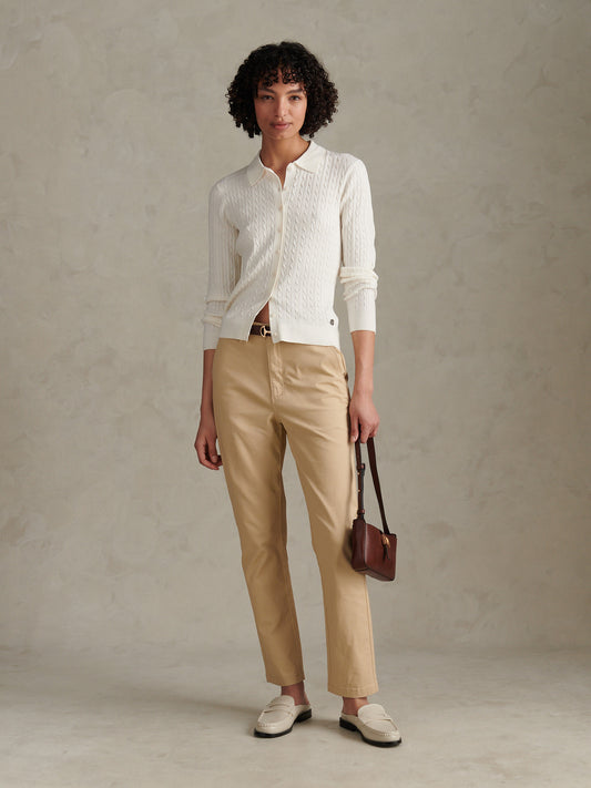 Womens Chino Trousers Irish Cream