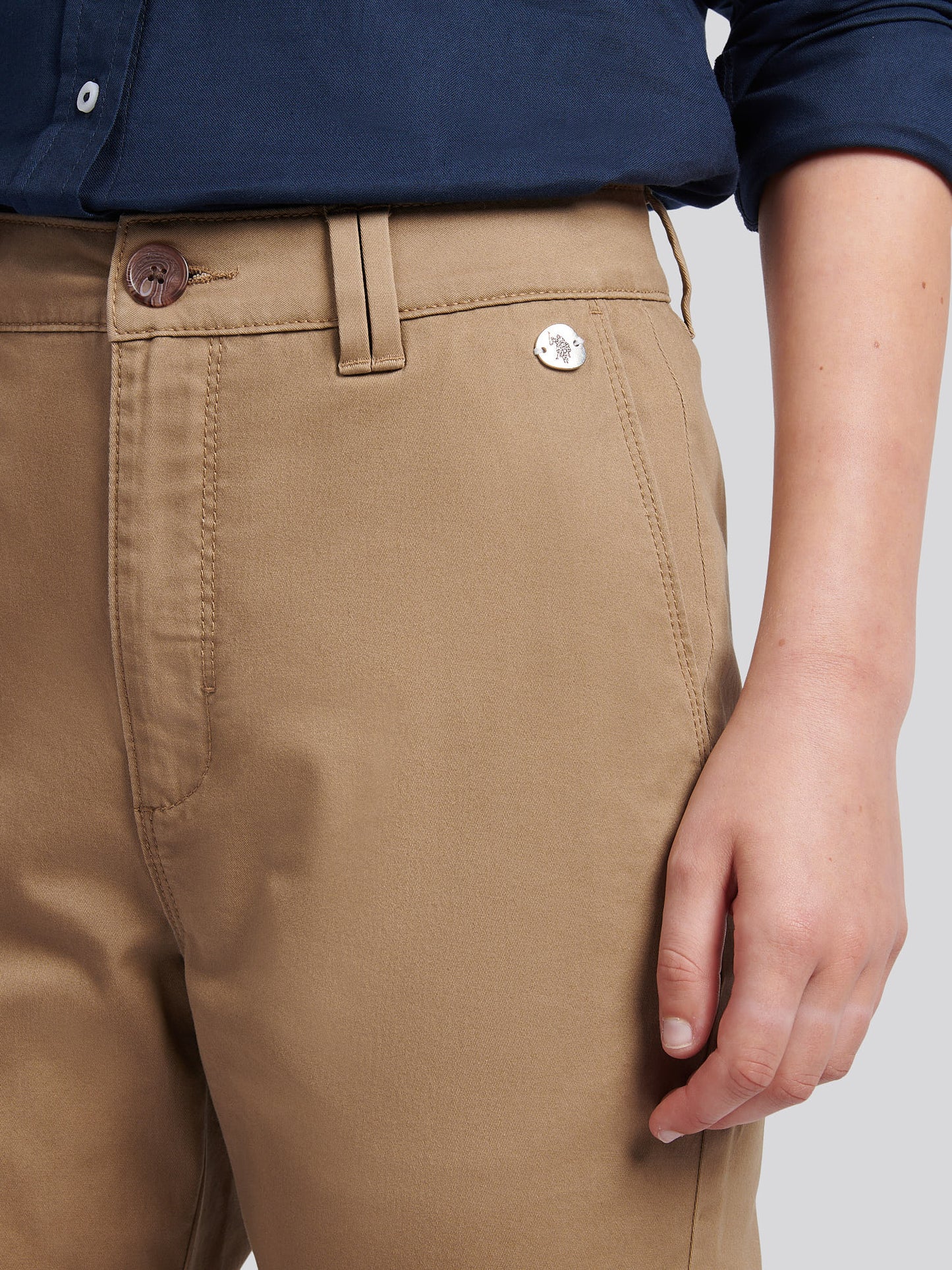 Womens Chino Trousers in Sepia Tint