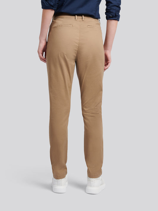 Womens Chino Trousers in Sepia Tint