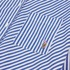 Womens Loose Fit Striped Shirt in Regatta Blue