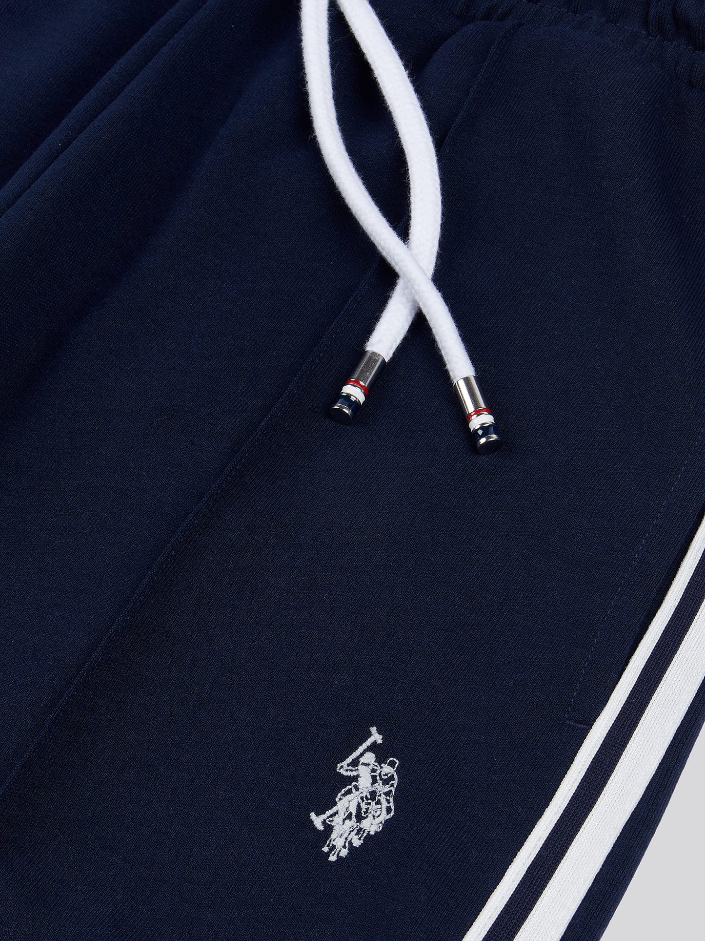 Womens Stripe Trim Flare Joggers in Navy Iris