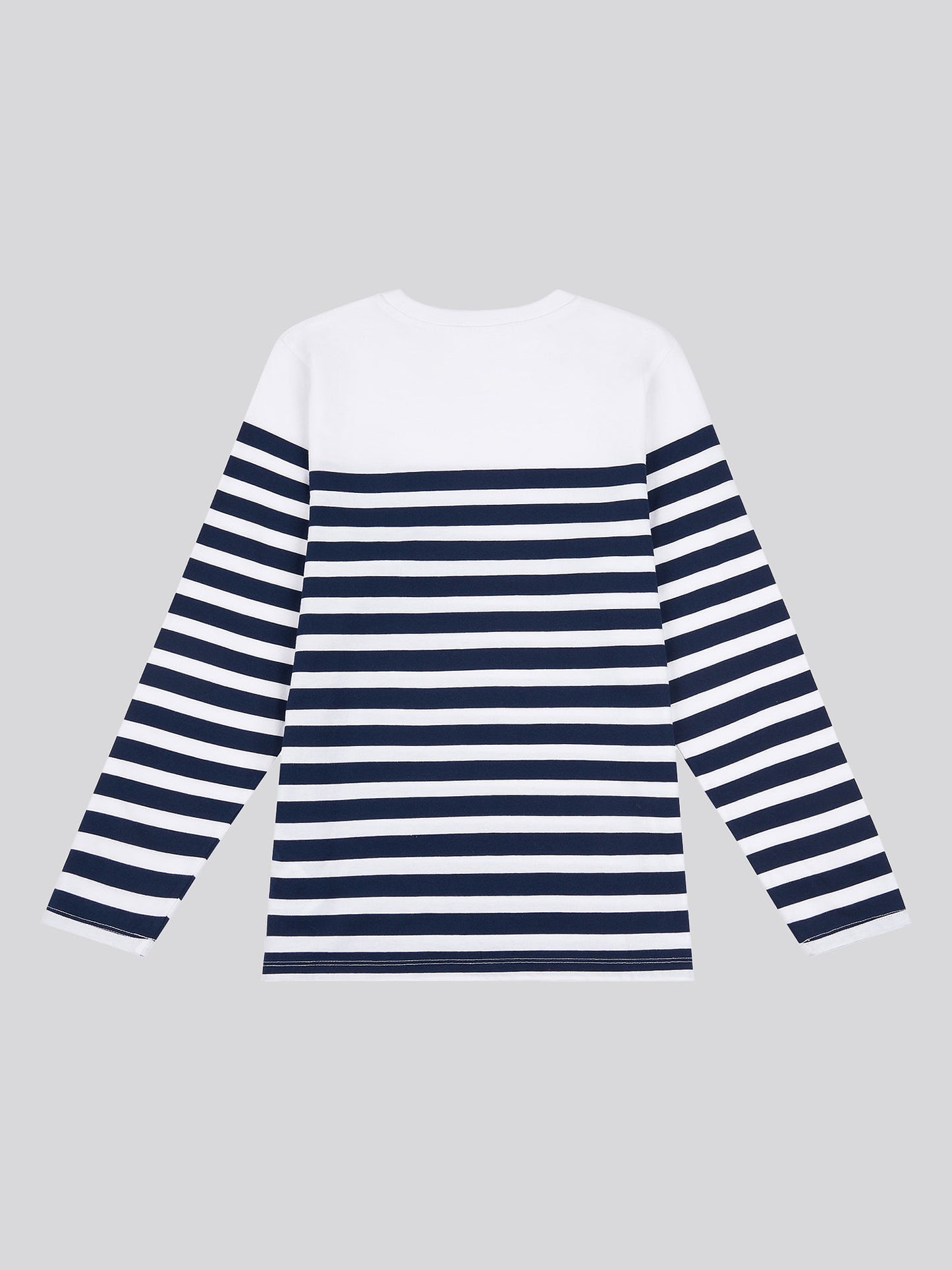 Womens Stripe Long Sleeve T-Shirt in Navy Iris