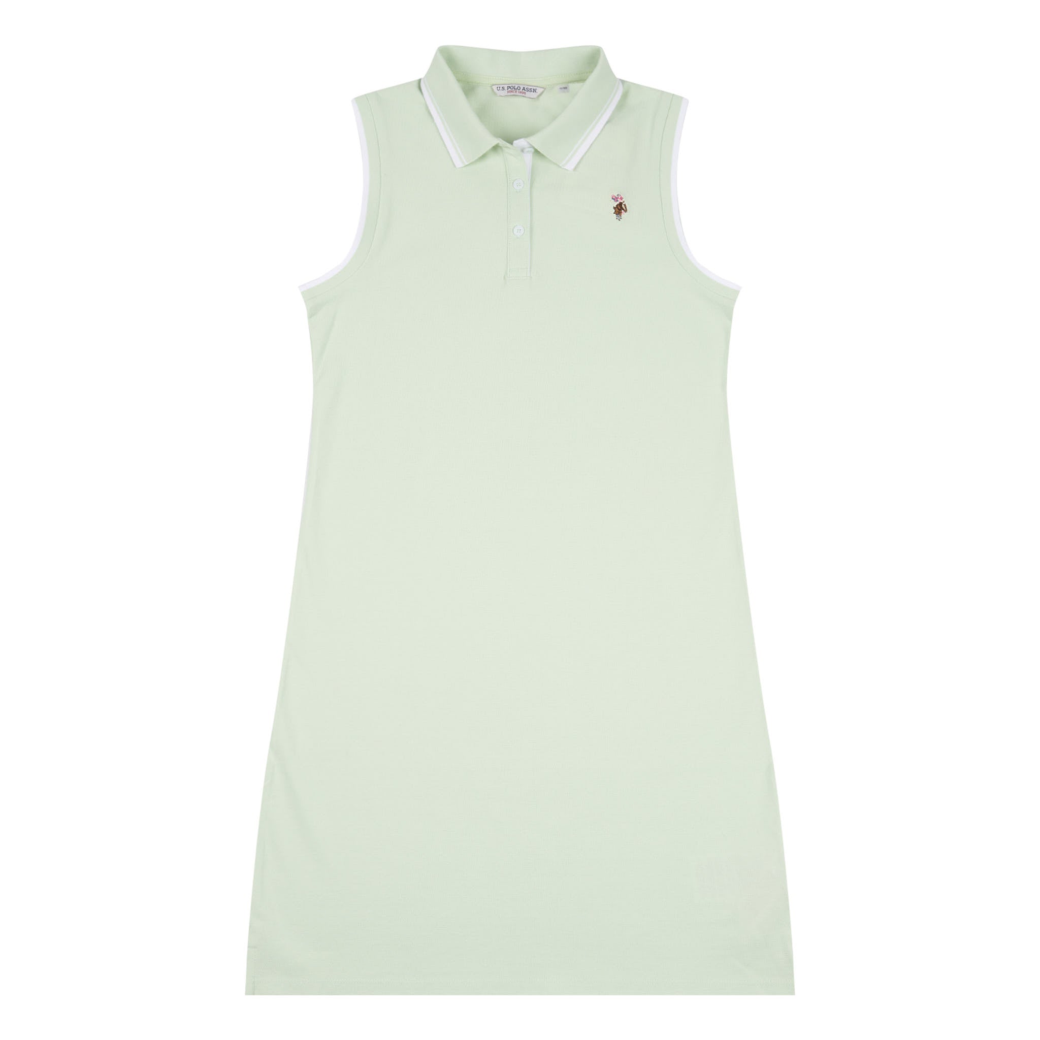 Womens Fitted Sleeveless Polo Dress in Ambrosia