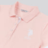 Womens Player 3 Pique Polo Shirt in Crystal Rose
