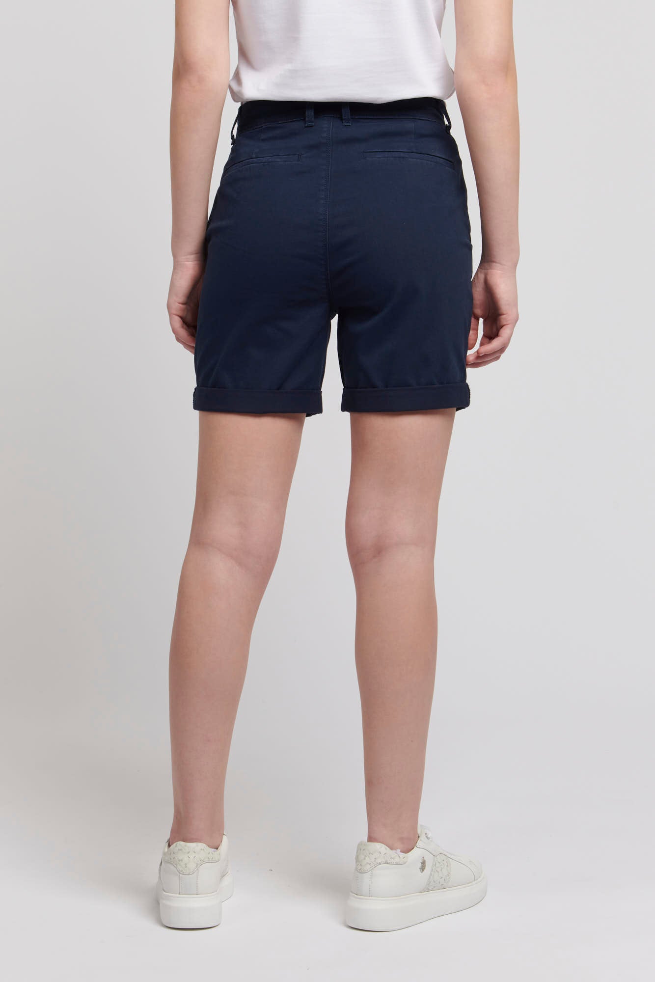 Womens Classic Chino Shorts in Navy Iris