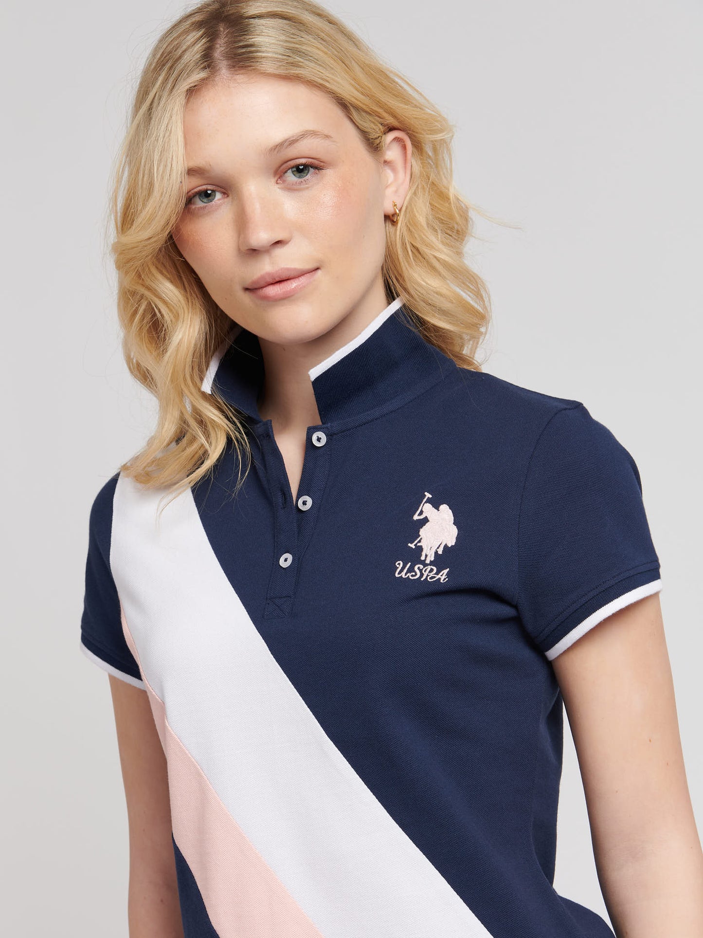 Womens Sash Player 3 Polo Shirt in Navy Iris
