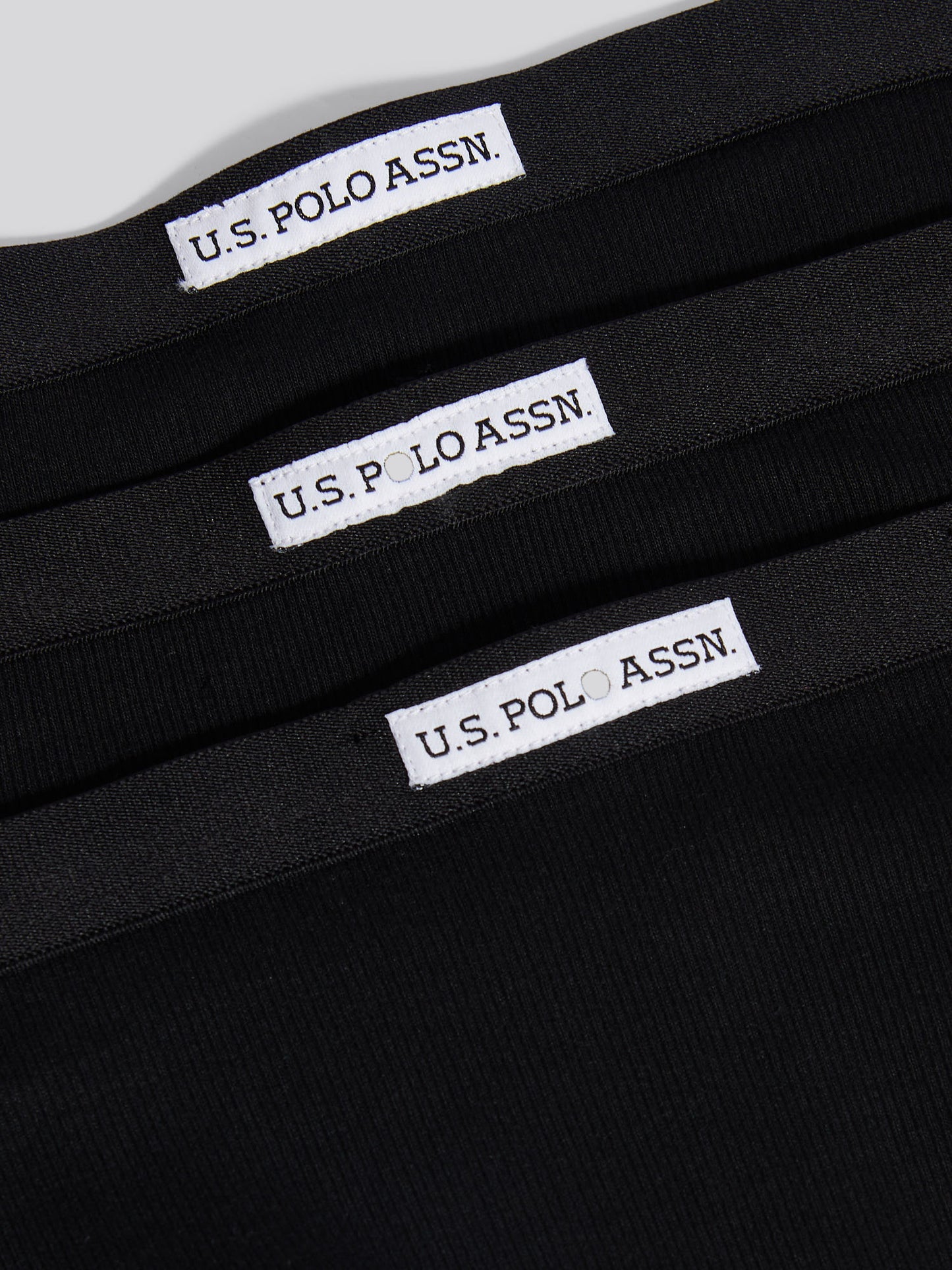 Womens 3 Pack Lace Trim Bikini Brief in Black/Black