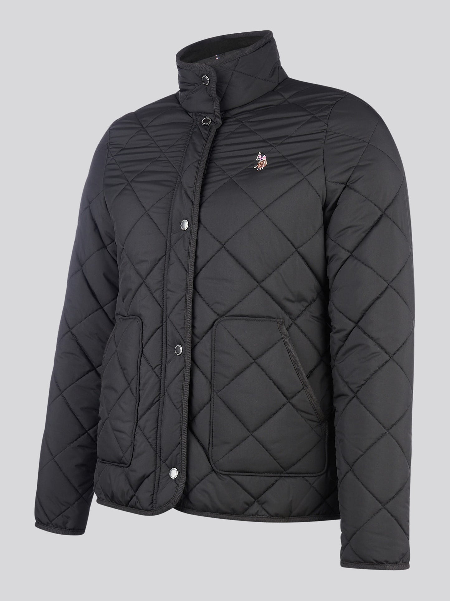 Womens Lightweight Quilted Jacket in Black