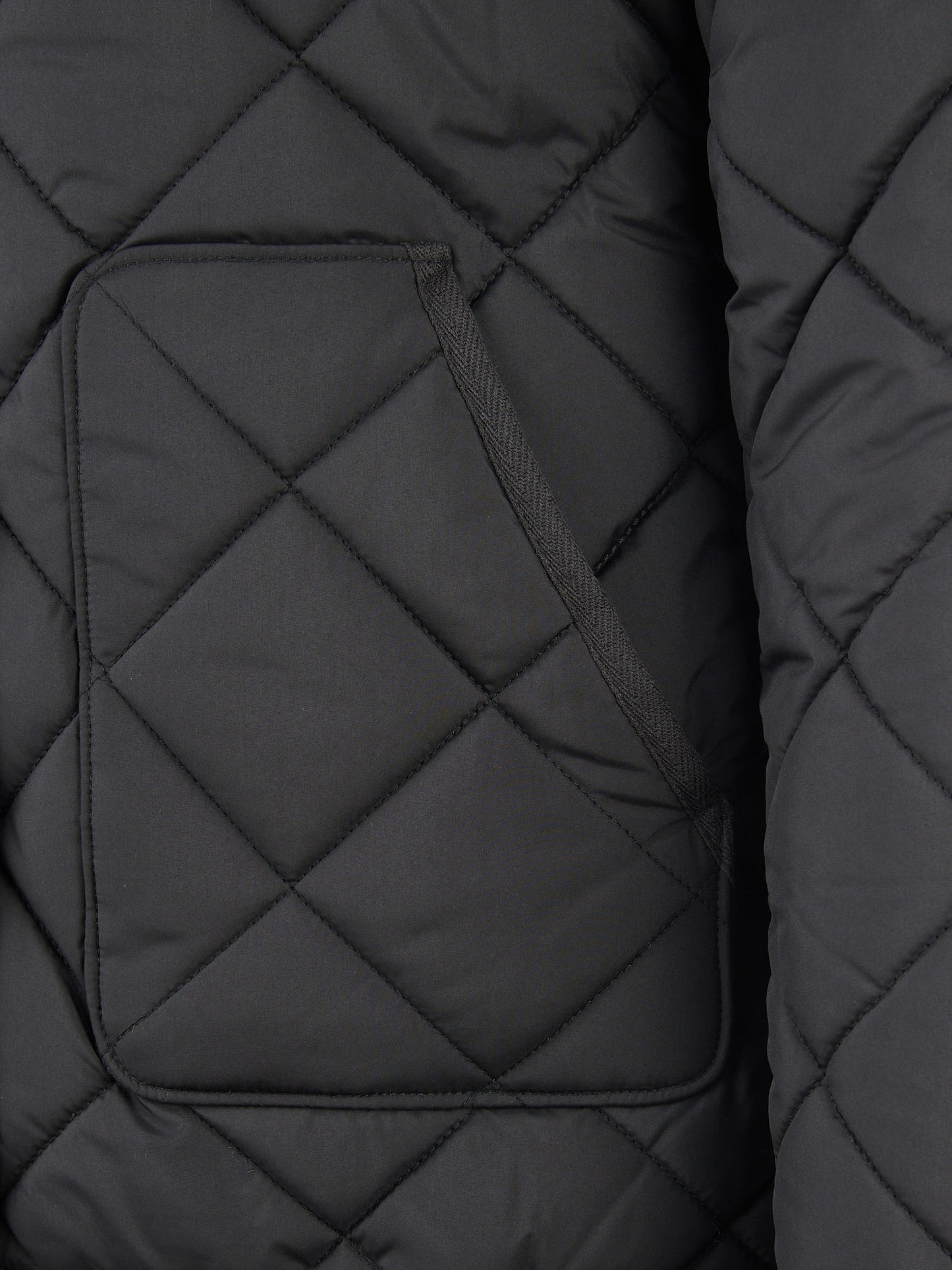Womens Lightweight Quilted Jacket in Black