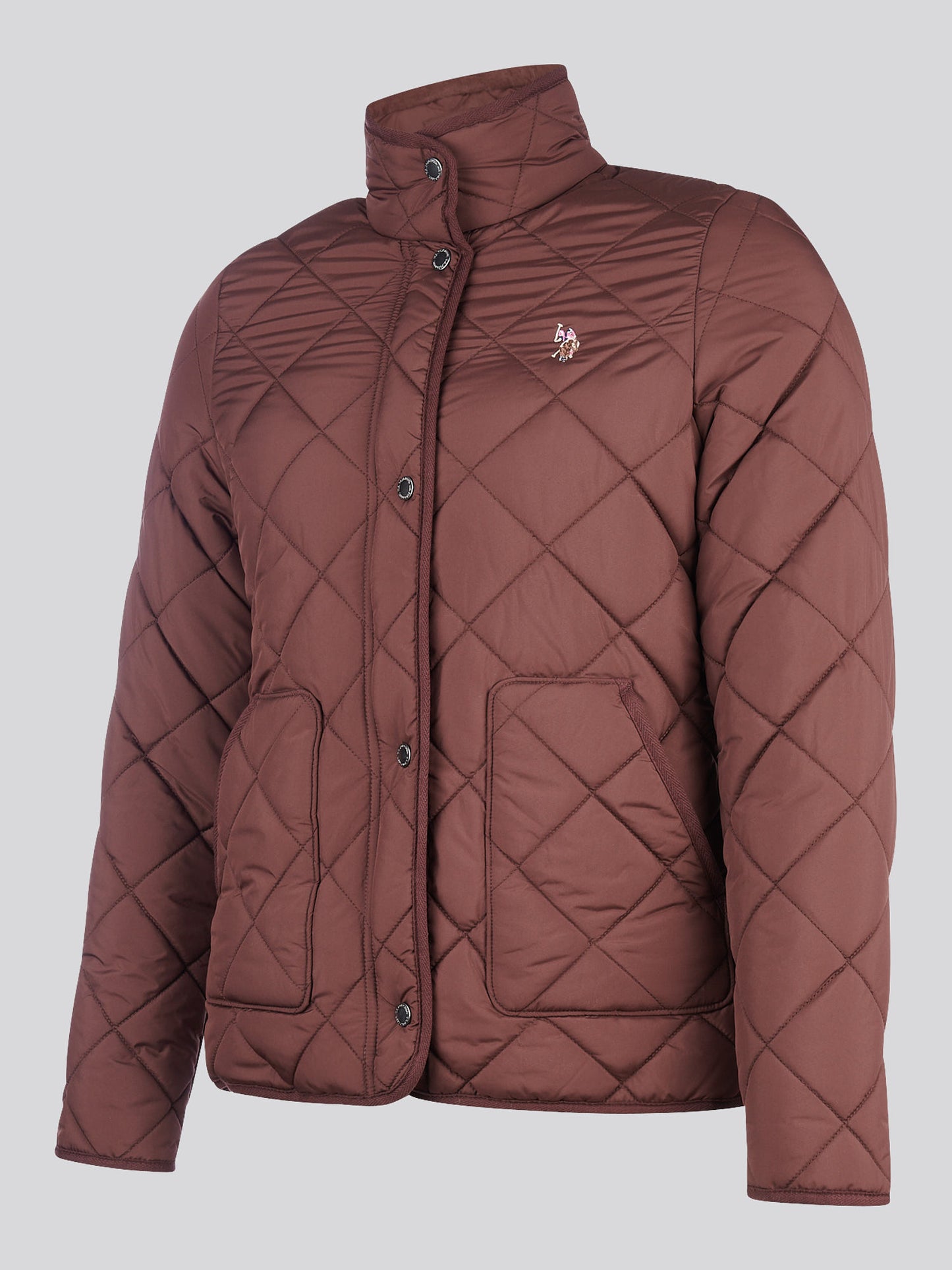Womens Lightweight Quilted Jacket in Puce