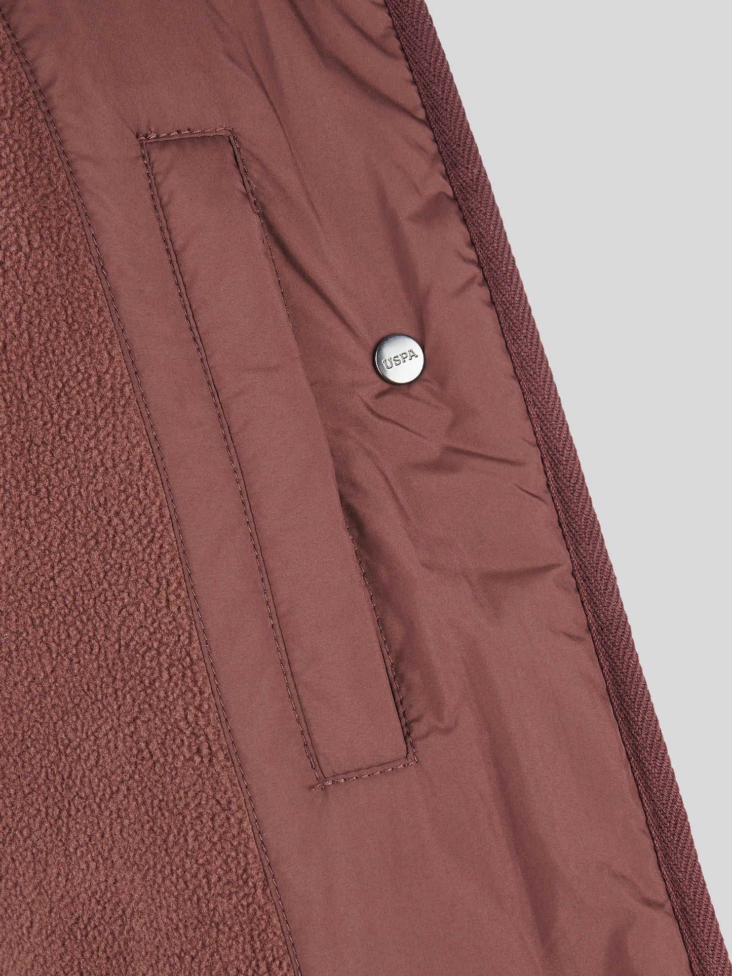 Womens Lightweight Quilted Jacket in Puce