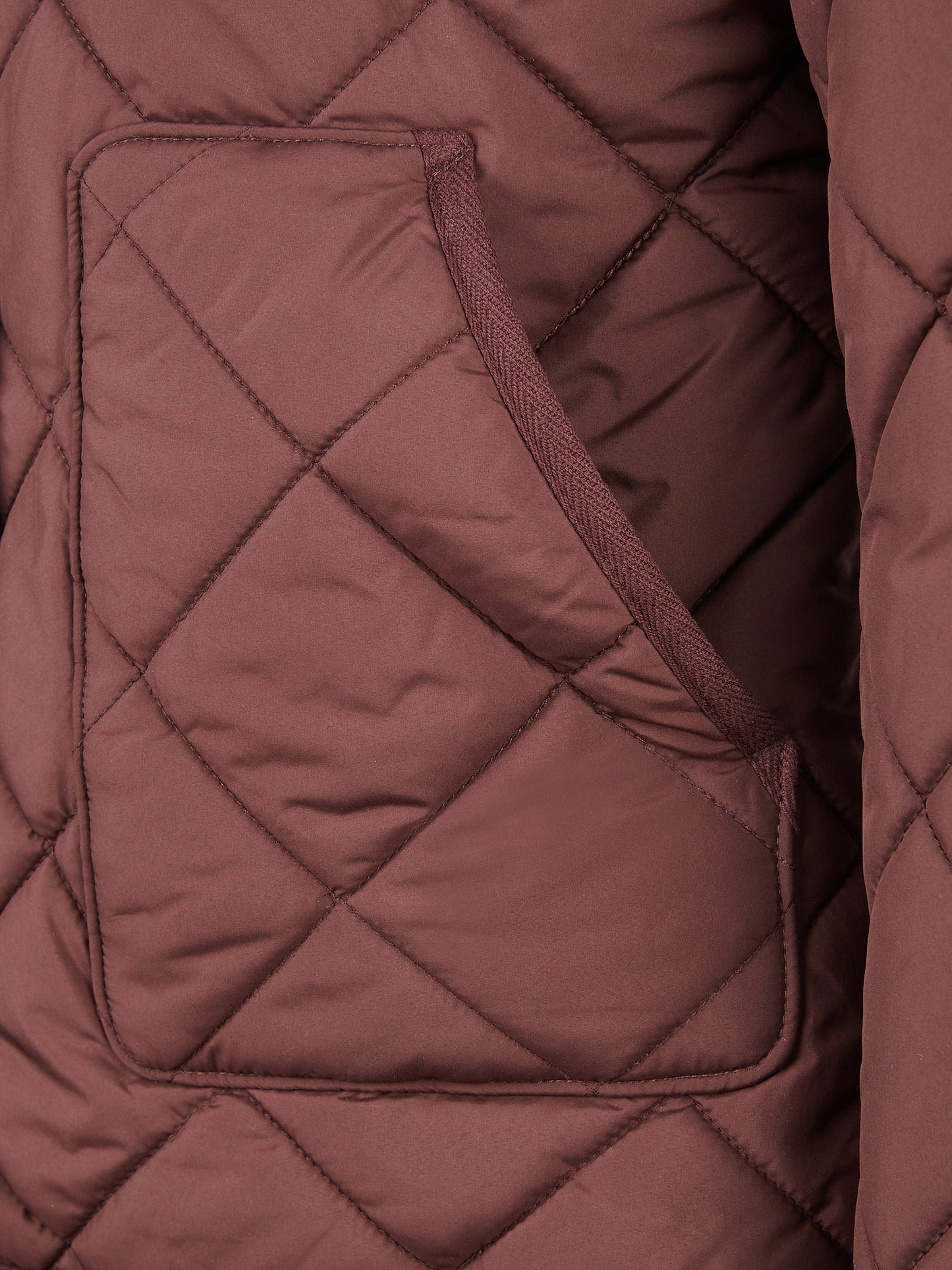 Womens Lightweight Quilted Jacket in Puce