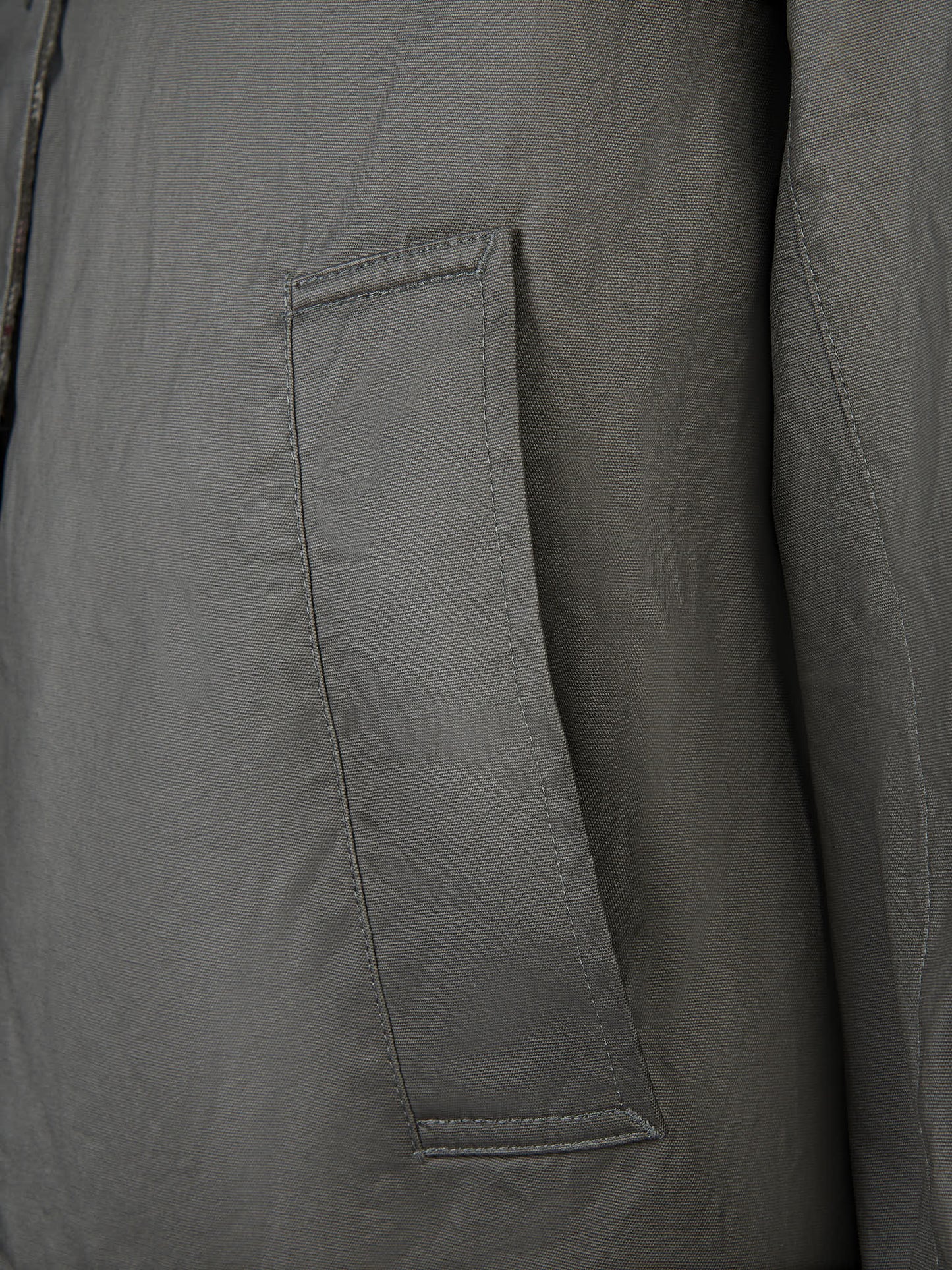 Womens Waxed Cotton Short Parka in Chimera