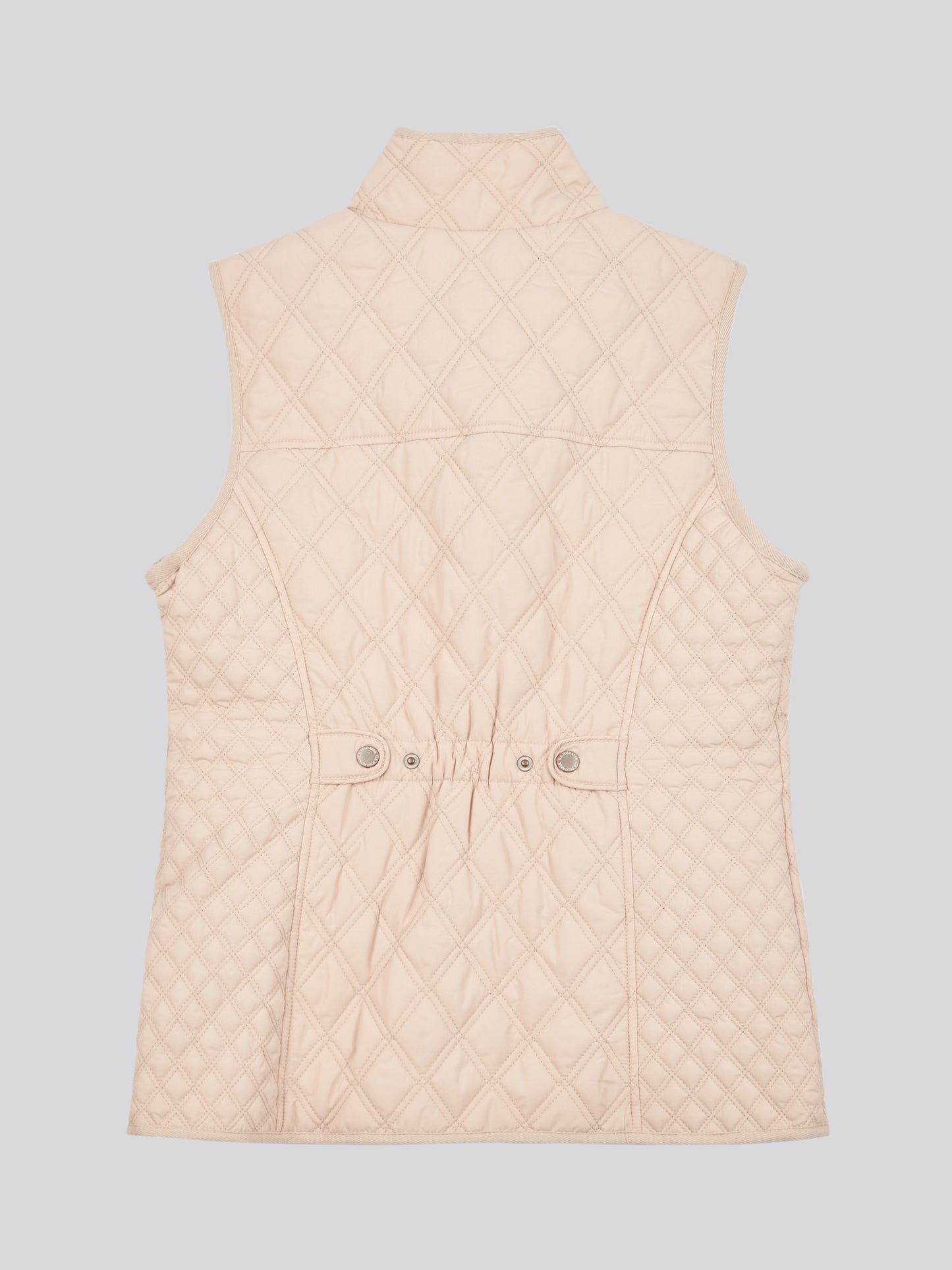 Womens Hacking Quilted Gilet in Smoke Gray