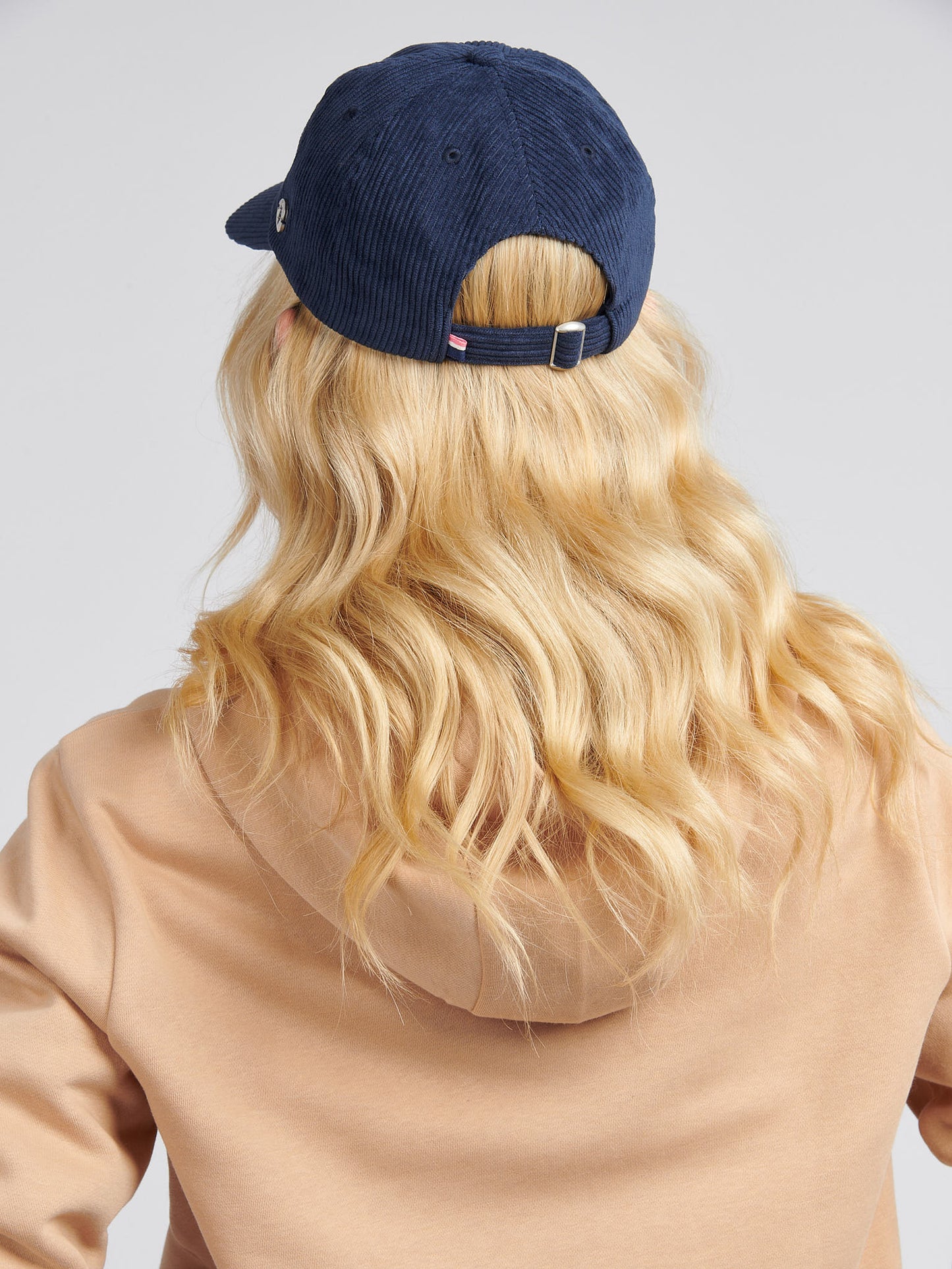 Womens Corduroy Casual Cap in Navy Iris