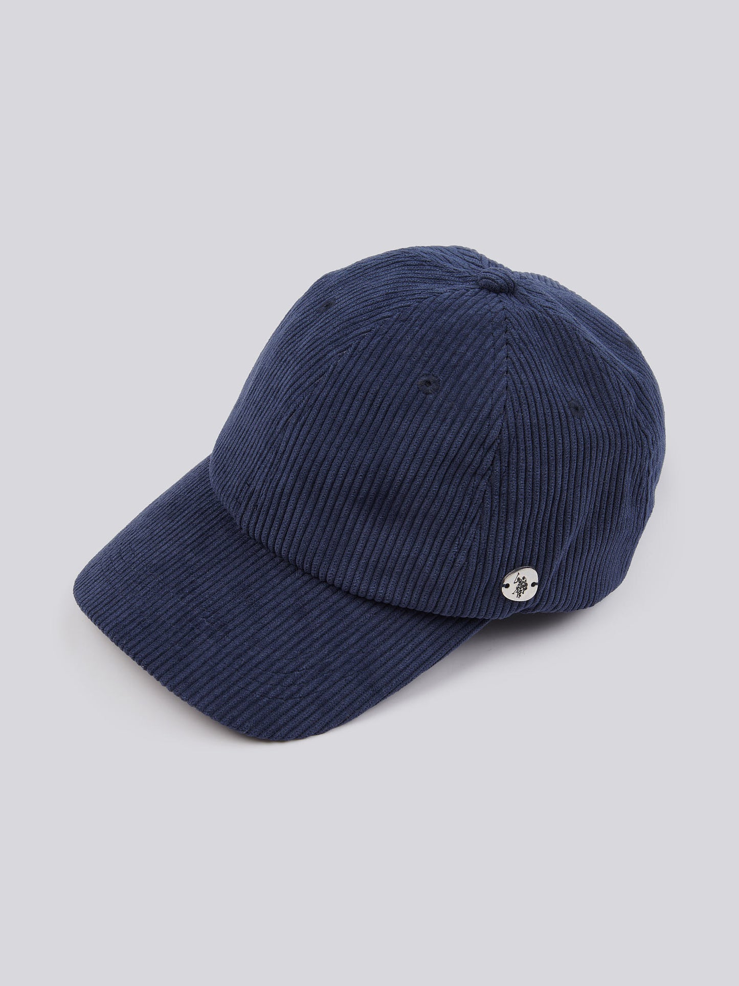 Womens Corduroy Casual Cap in Navy Iris