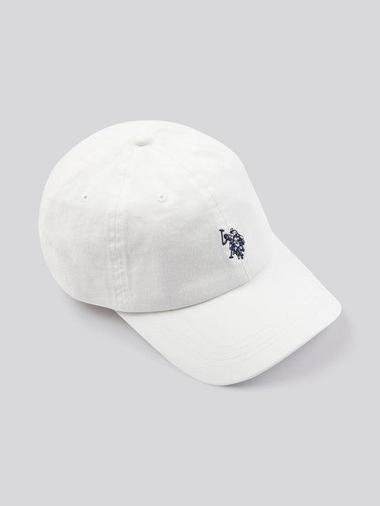 Womens Double Horsemen Washed Casual Cap in Marshmallow