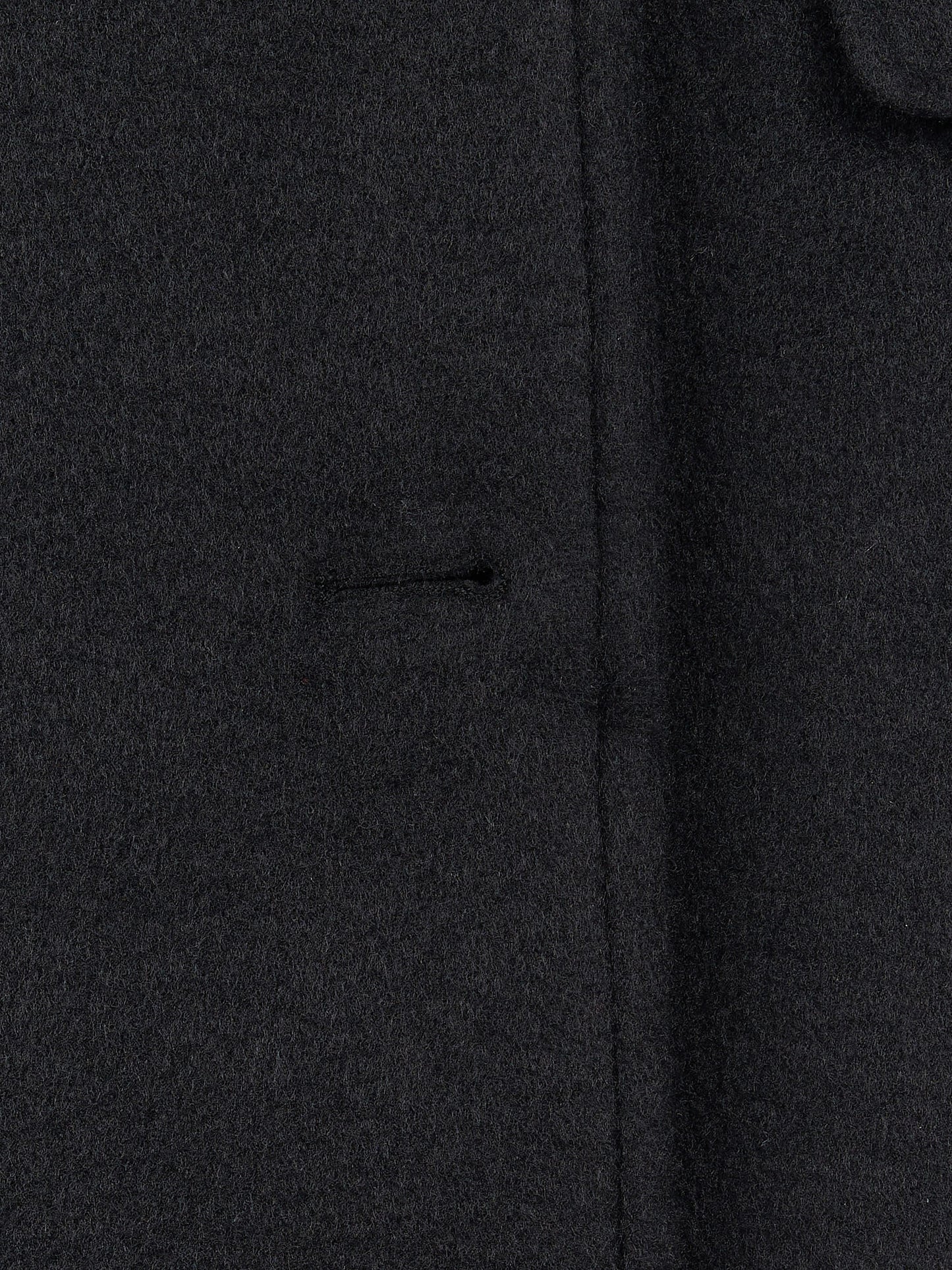 Womens Wool Blend Double Breasted Coat in Black