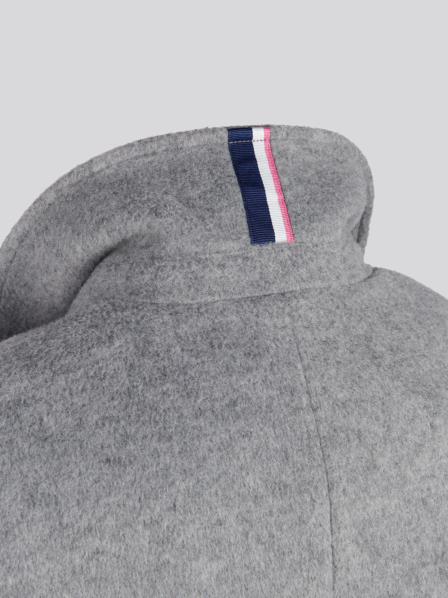 Womens Wool Blend Double Breasted Coat in Silver Filigree