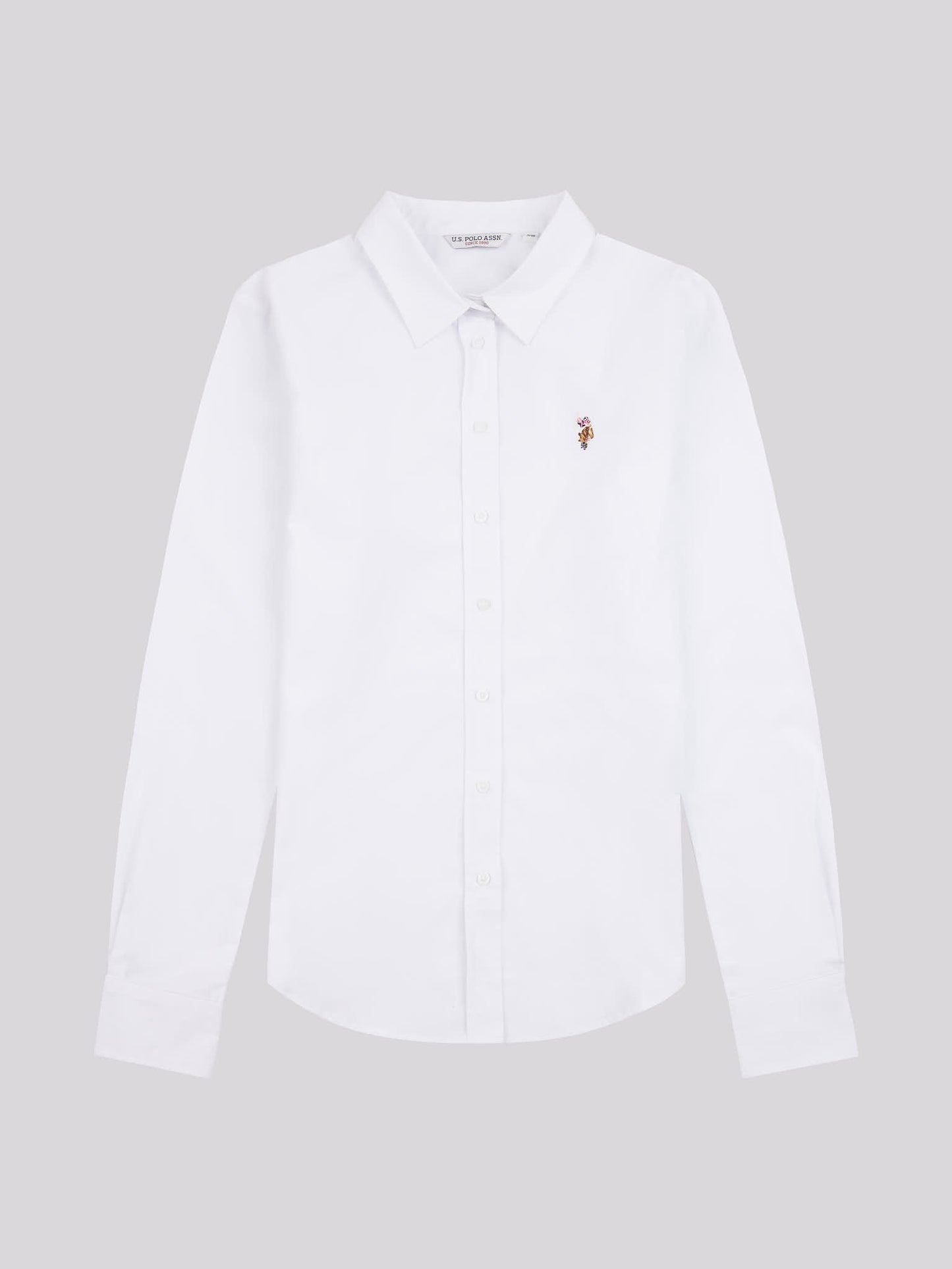 Womens Classic Fit Poplin Shirt in Bright White