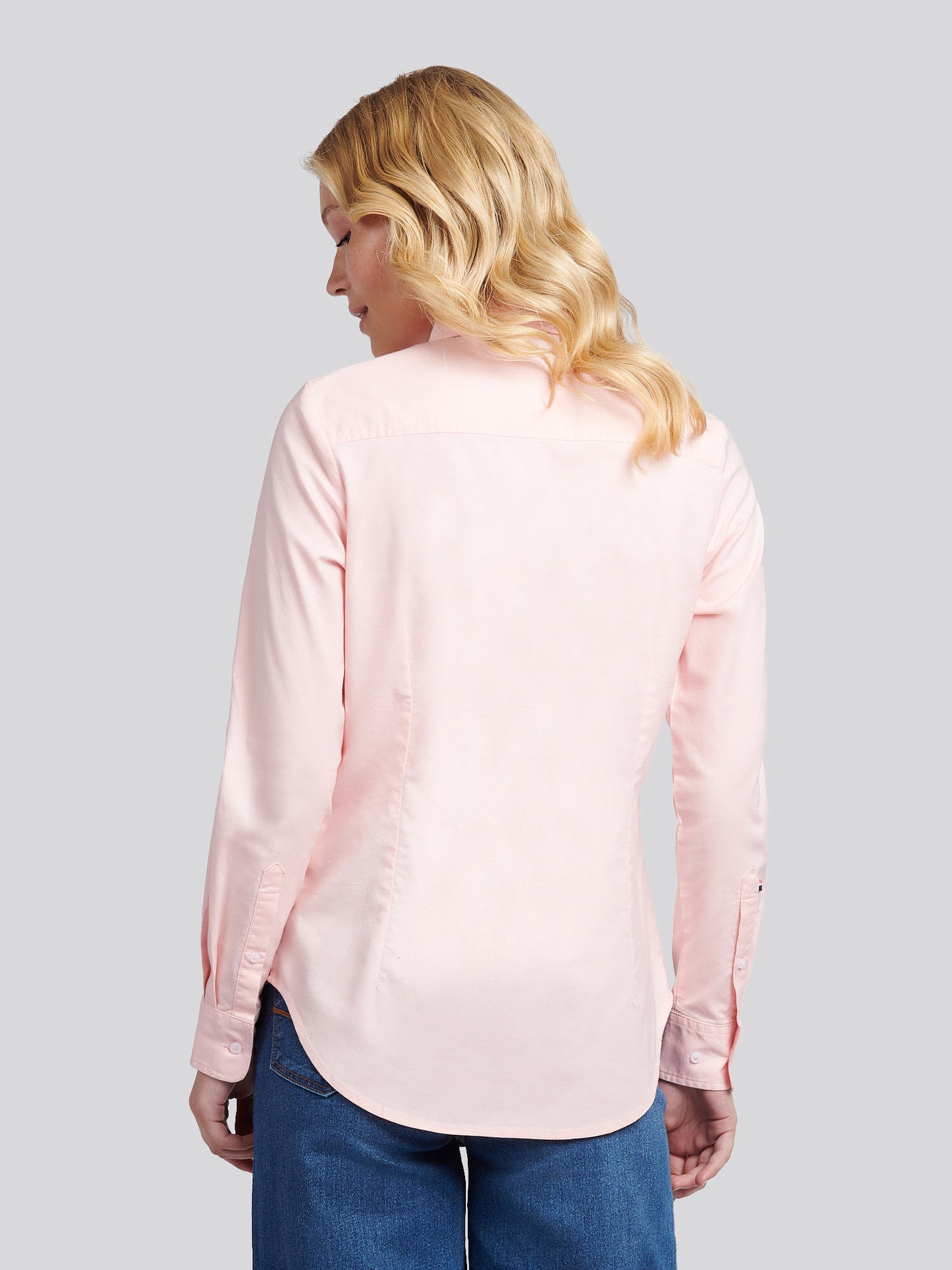 Womens Classic Fit Poplin Shirt in Crystal Rose