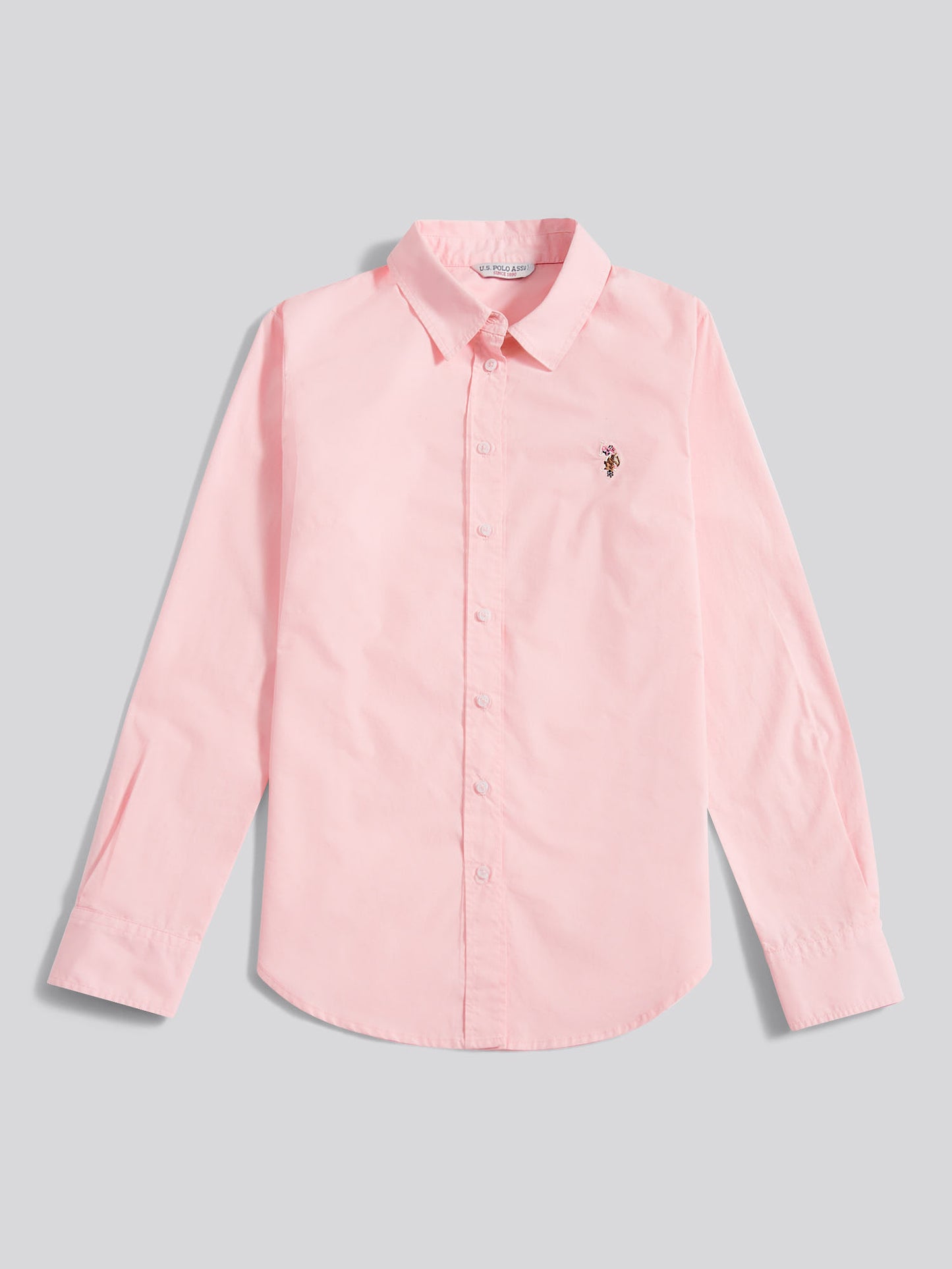 Womens Classic Fit Poplin Shirt in Crystal Rose