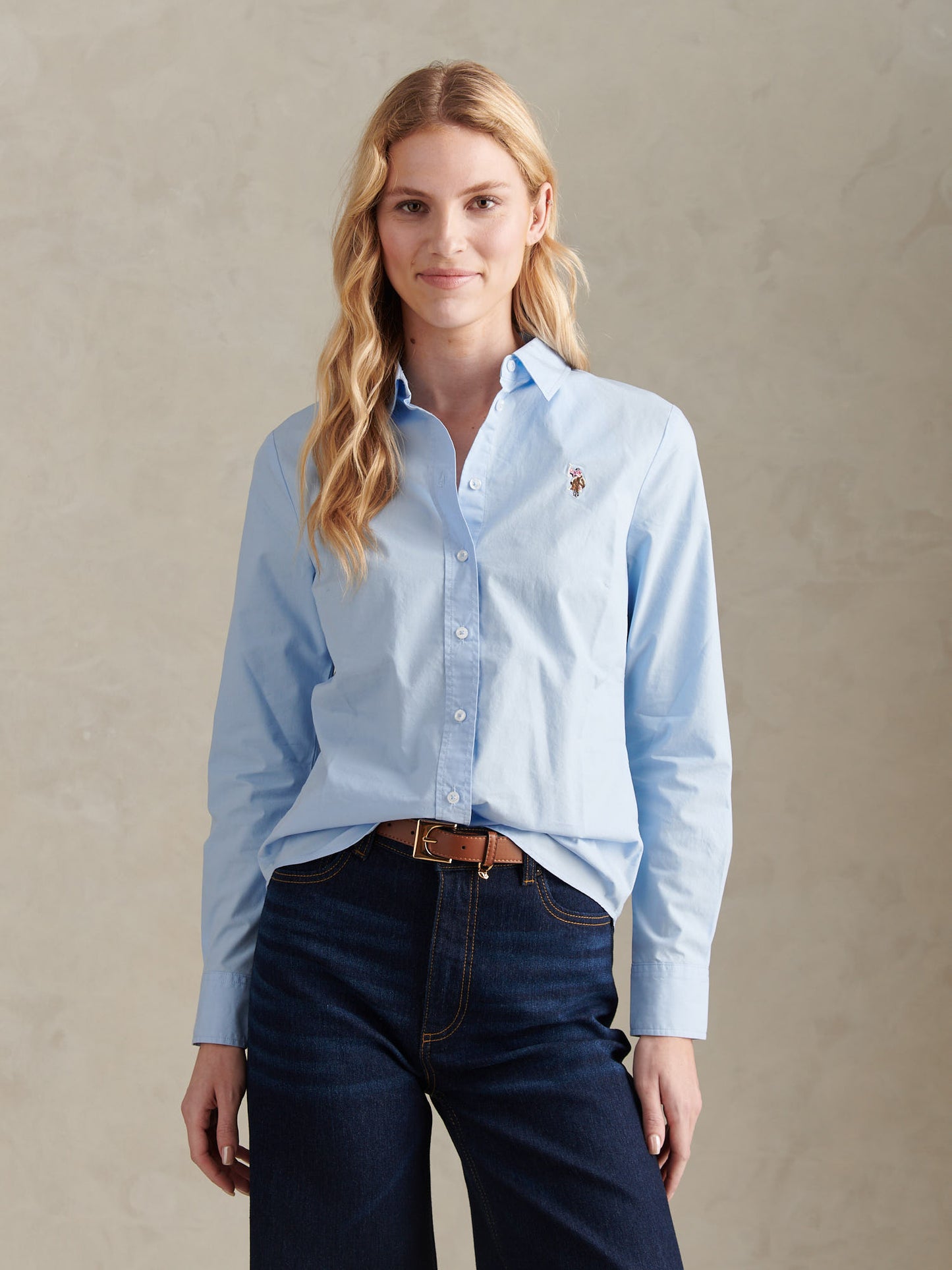 Womens Classic Fit Poplin Shirt Windsurfer
