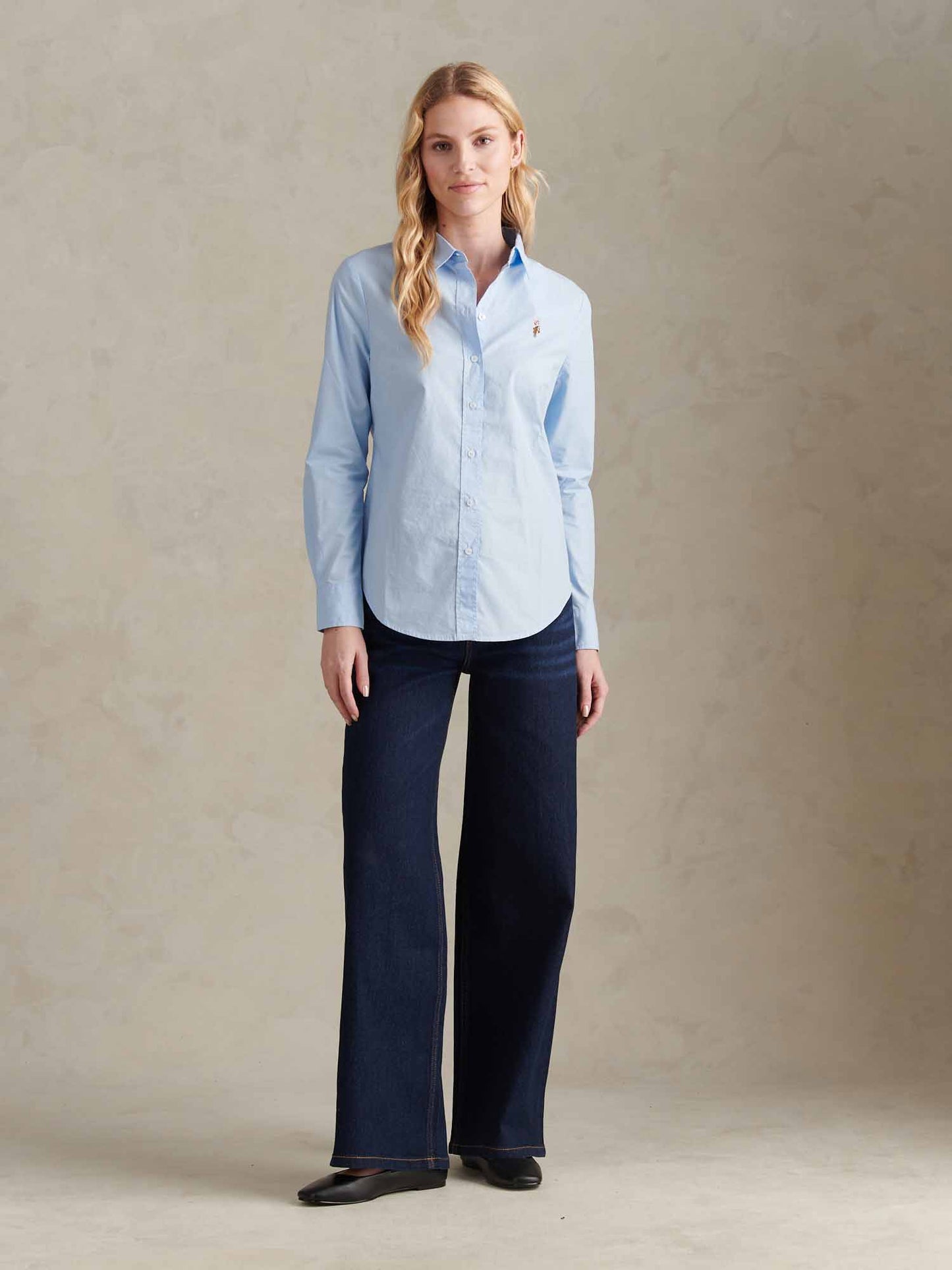 Womens Classic Fit Poplin Shirt Windsurfer