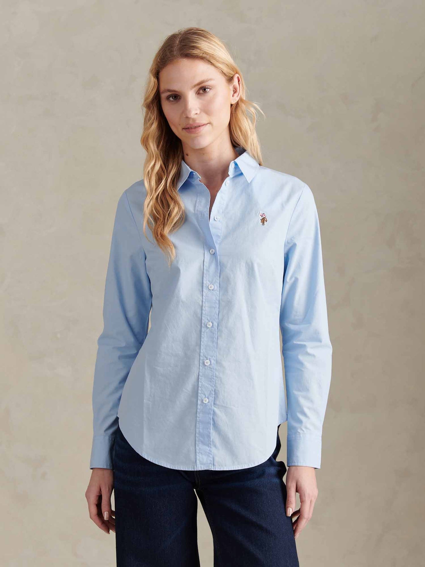 Womens Classic Fit Poplin Shirt Windsurfer