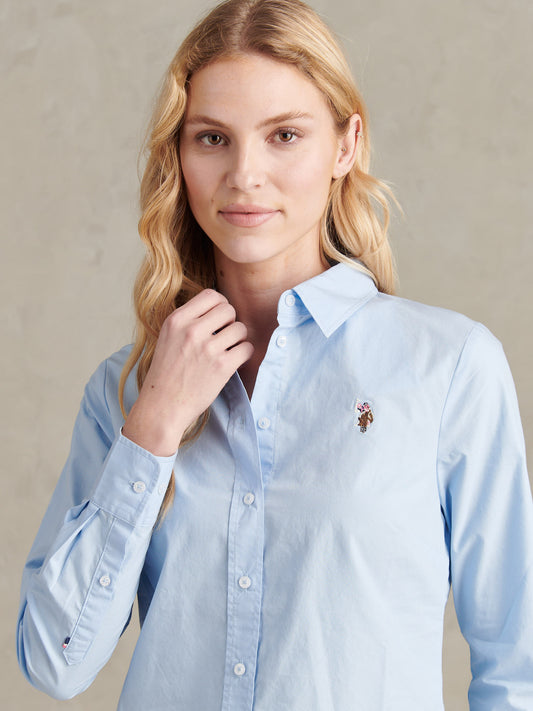 Womens Classic Fit Poplin Shirt Windsurfer