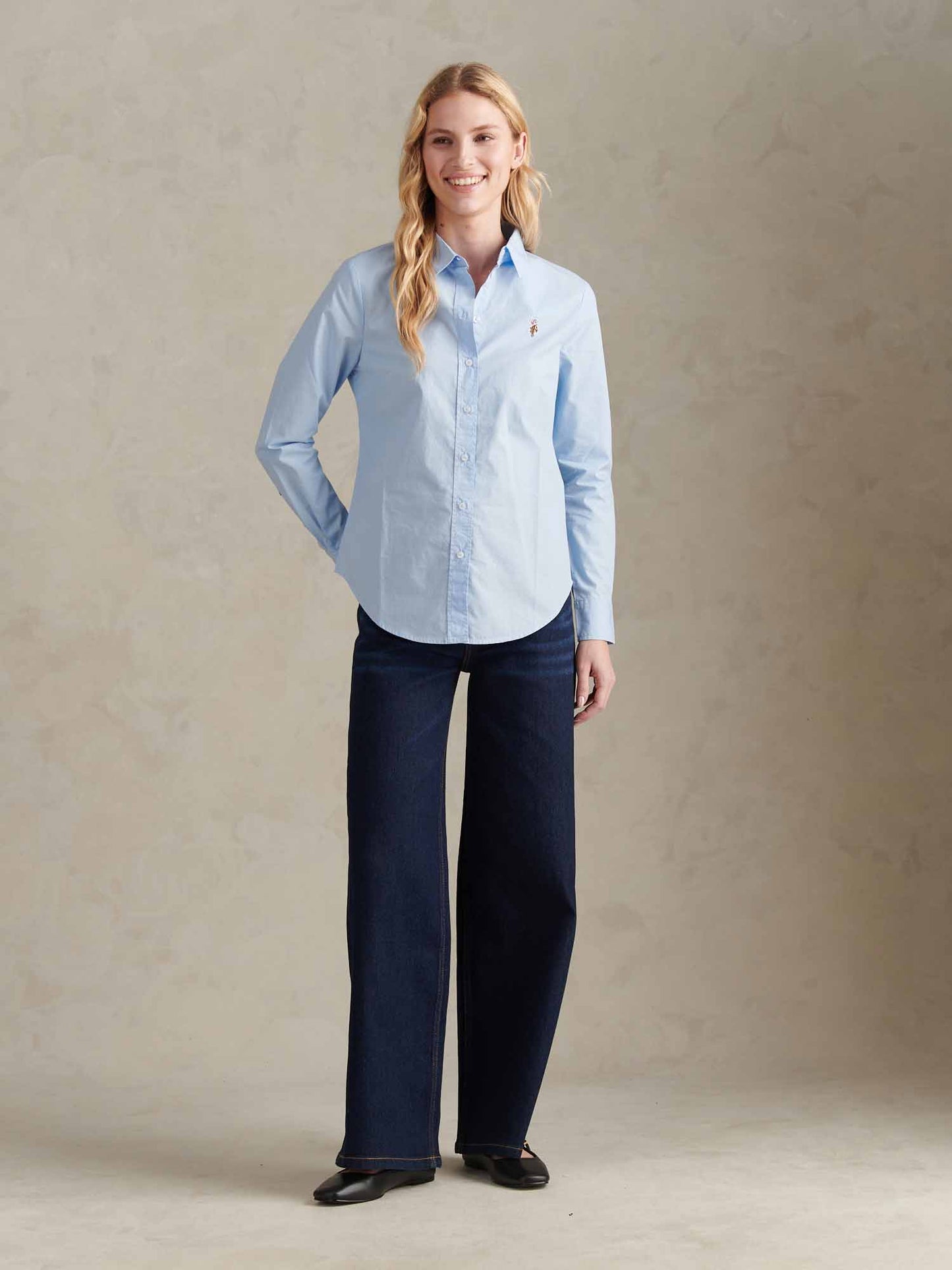 Womens Classic Fit Poplin Shirt Windsurfer