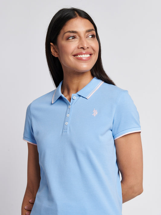 Womens Polo Shirt Vista Blue