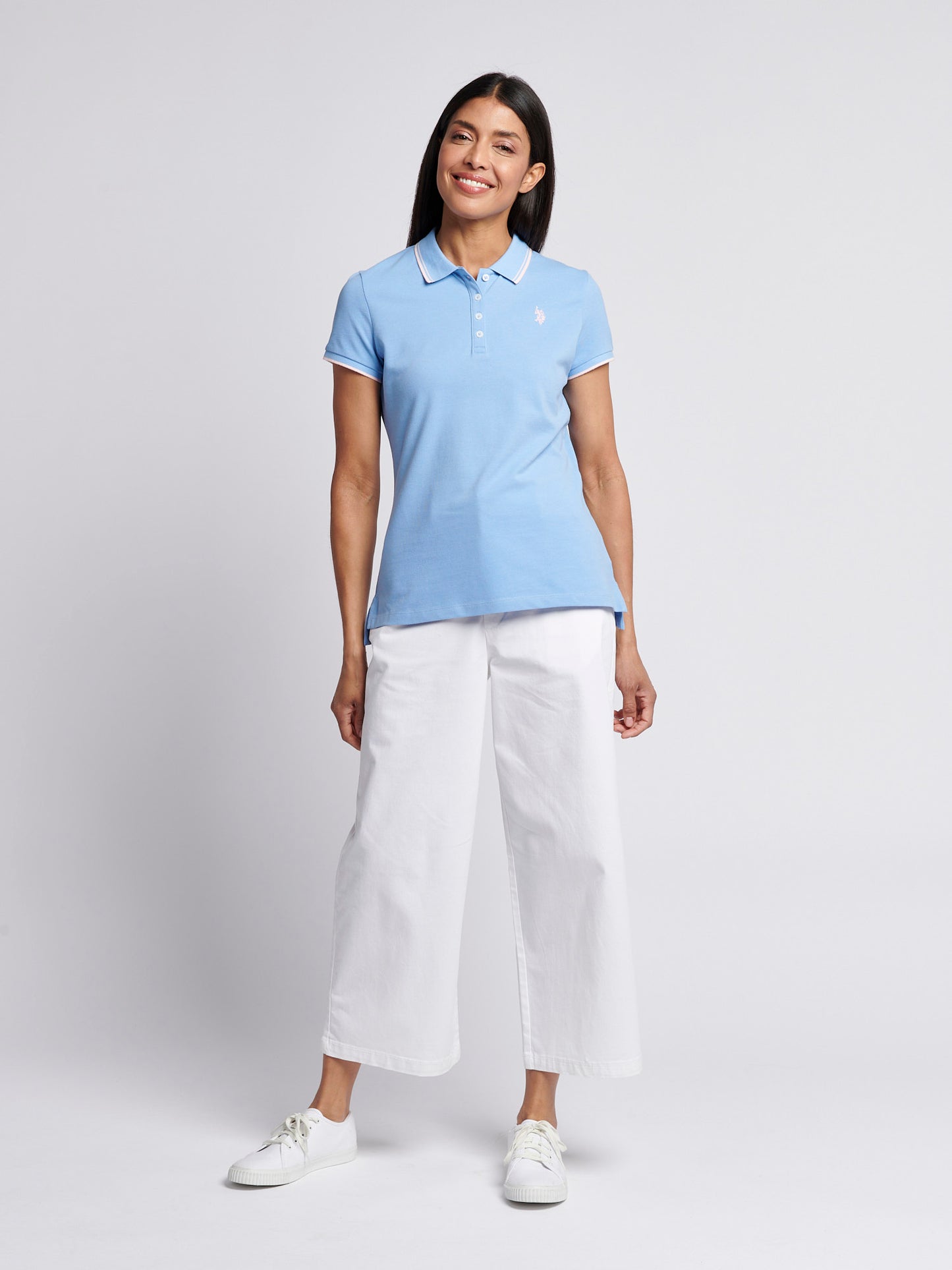 Womens Polo Shirt Vista Blue