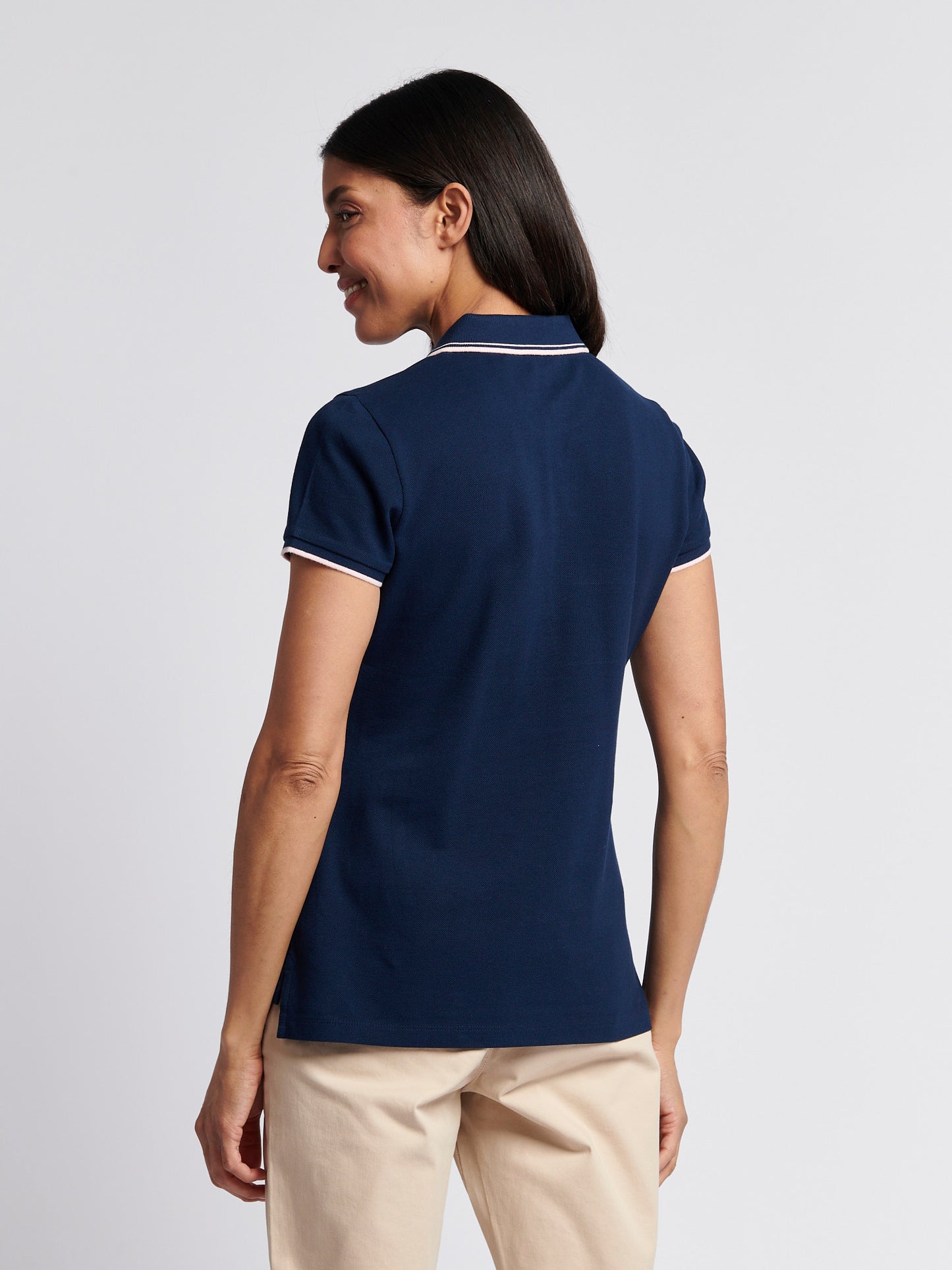 Womens Polo Shirt Navy Iris