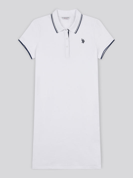 Womens Polo Dress Bright White