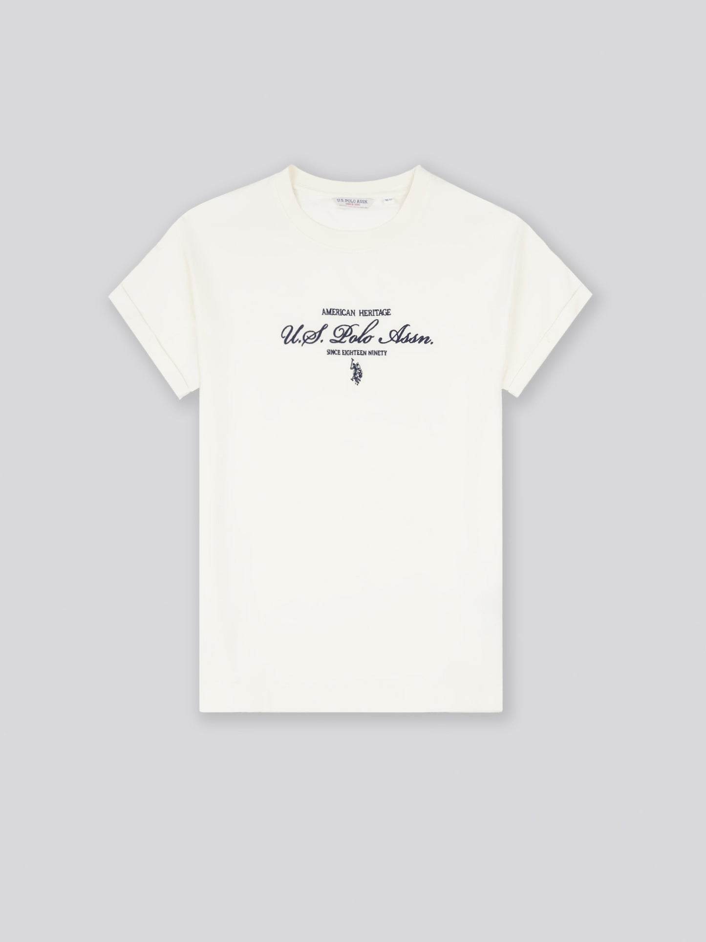 Womens Premium Graphic Grown On Sleeve T-Shirt in Marshmallow