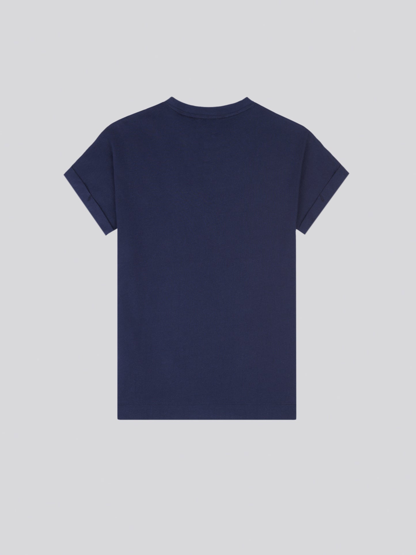 Womens Premium Graphic Grown On Sleeve T-Shirt in Navy Iris