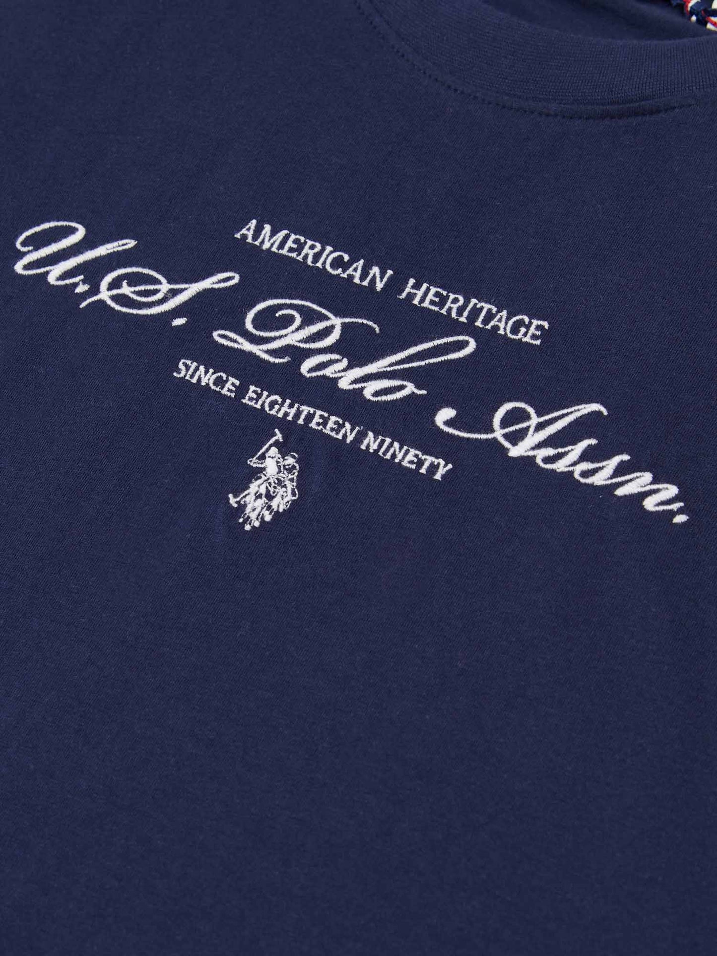 Womens Premium Graphic Grown On Sleeve T-Shirt in Navy Iris