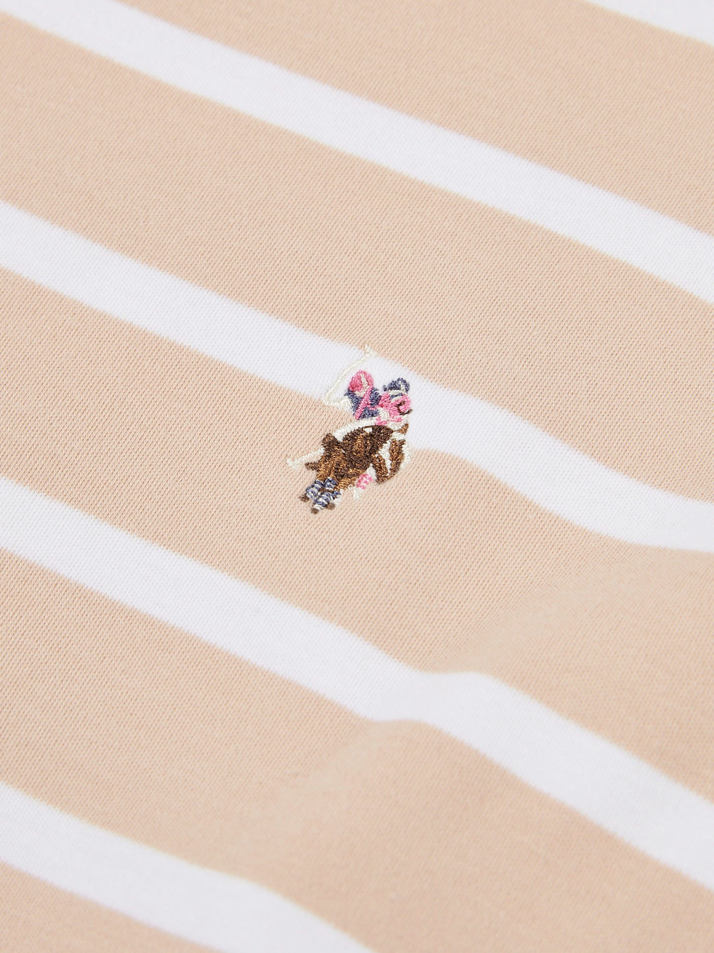 Womens Block Stripe Long Sleeve T-Shirt in Smoke Gray